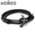 HOMOD 2019 New Fashion Black Color Anchor Bracelets Men Charm Survival Rope Chain Paracord Bracelet Male Wrap Metal Sport Hooks