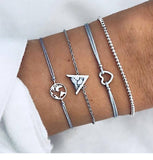 2019 Bohemian Bracelets & Bangles Set Vintage Bead Boho Charm Bracelet For Women Jewelry Accessories Pulseras Mujer Bijoux Femme